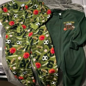Footless fleece jammies